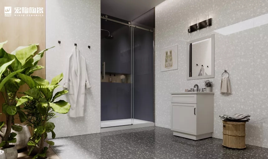 hjc888黄金城缎光釉TG80171装修效果图