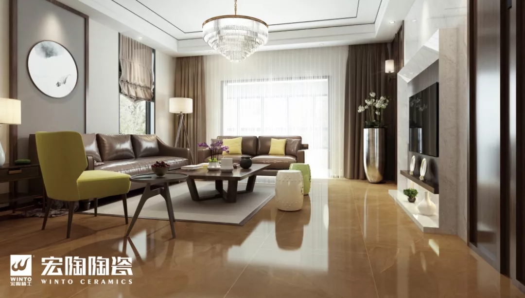 hjc888黄金城地砖盛行趋势之国潮效果图