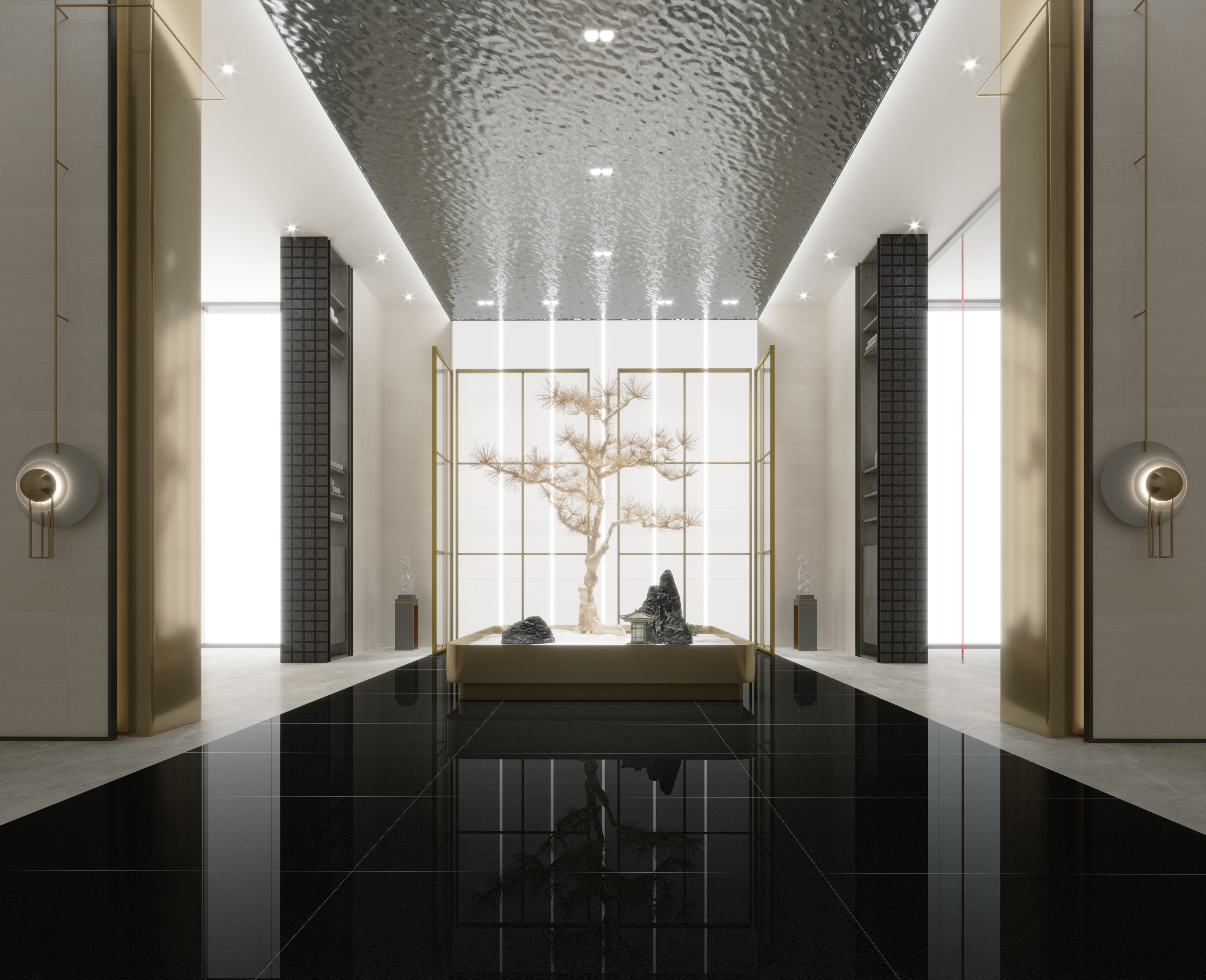 hjc888黄金城陶瓷大板装修效果图