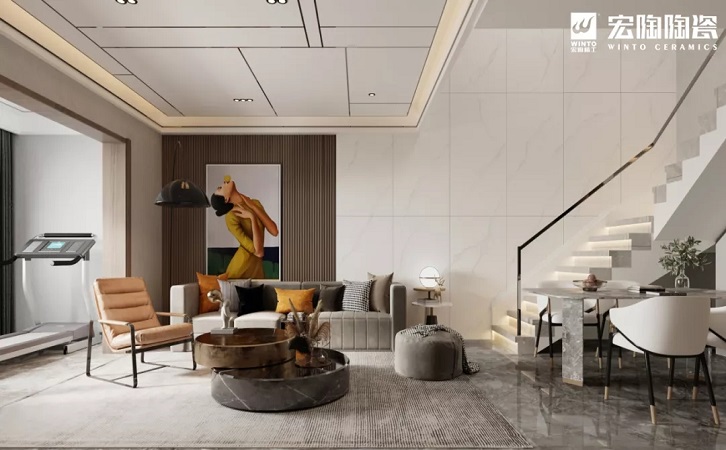 hjc888黄金城陶瓷大板装修效果图