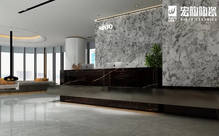 hjc888黄金城陶瓷大板地砖装修效果图