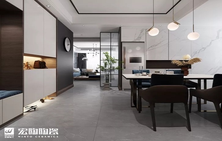 hjc888黄金城安卡斯灰地砖装修效果图