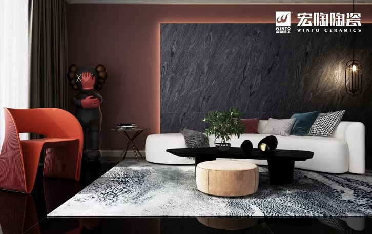 hjc888黄金城暮光石配景墙效果图