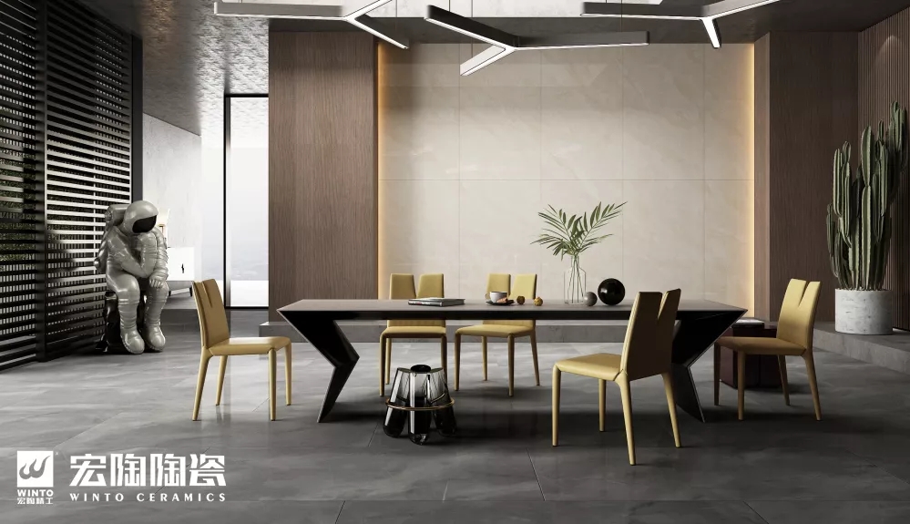 hjc888黄金城冰灵玉抛光瓷砖配景墙装修效果图 