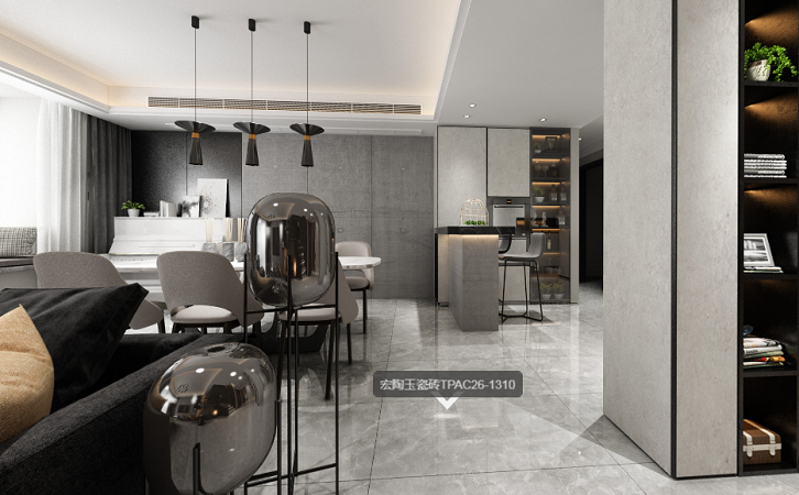 hjc888黄金城玉瓷砖客厅地砖装修效果图