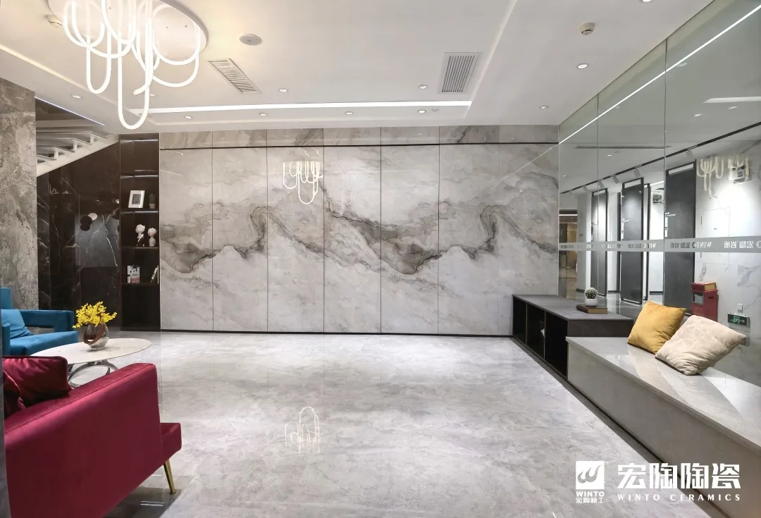 hjc888黄金城岩板增添智控隐藏式功效，，，，，巧妙地把电视“藏”起来