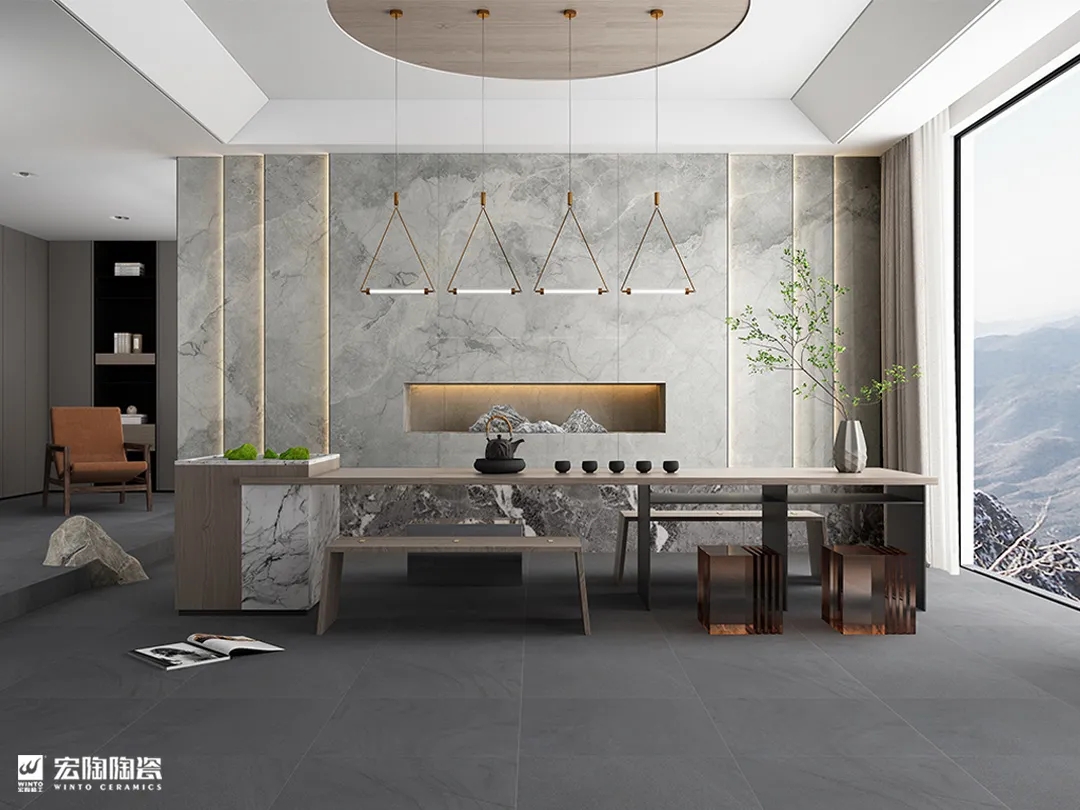 hjc888黄金城地砖9-TPG2712A022ABC伯尔尼石1200×2700×9mm效果图