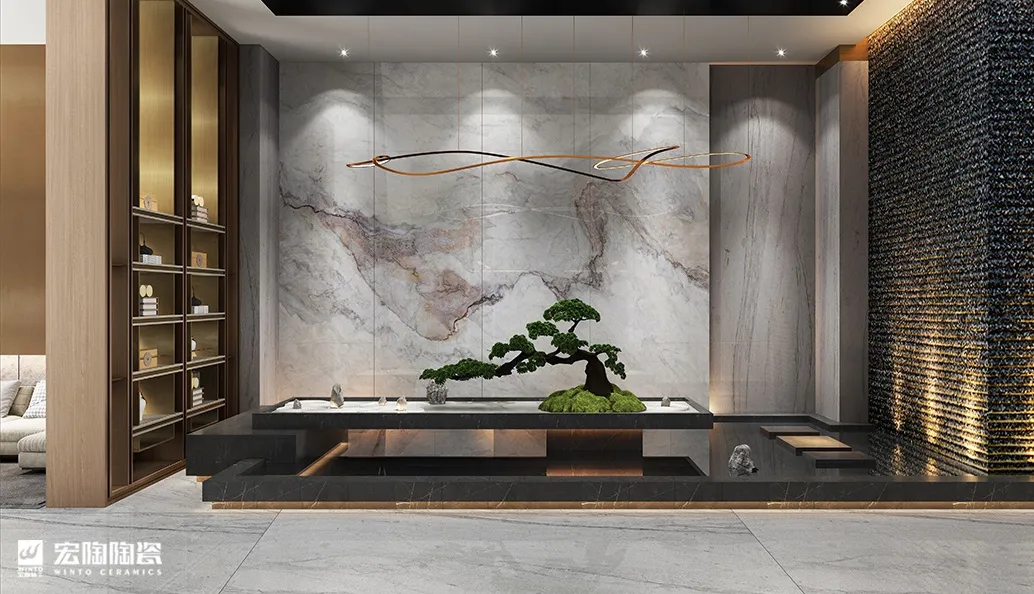 hjc888黄金城地砖6-TPG2680A015ABCD灰冰玉800×2600×6mm效果图