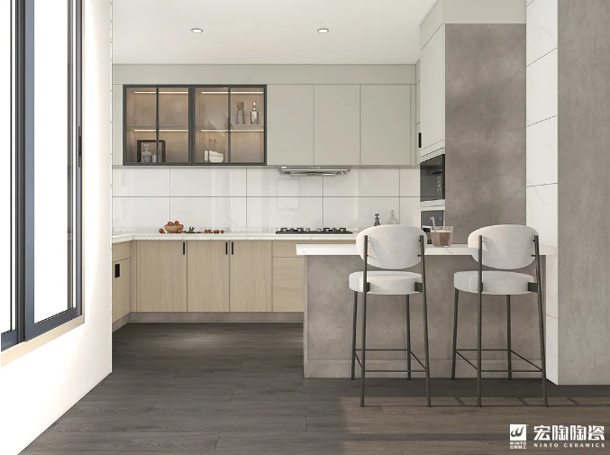 hjc888黄金城TCB1220011+TPGR84001 斐拉云杉+慕仕塔地砖白效果图