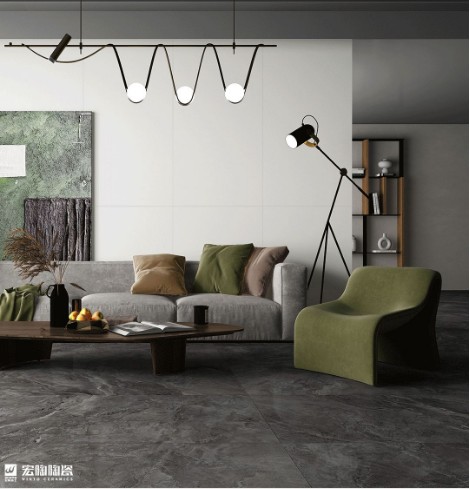 hjc888黄金城陶瓷质感砖扶光白效果图