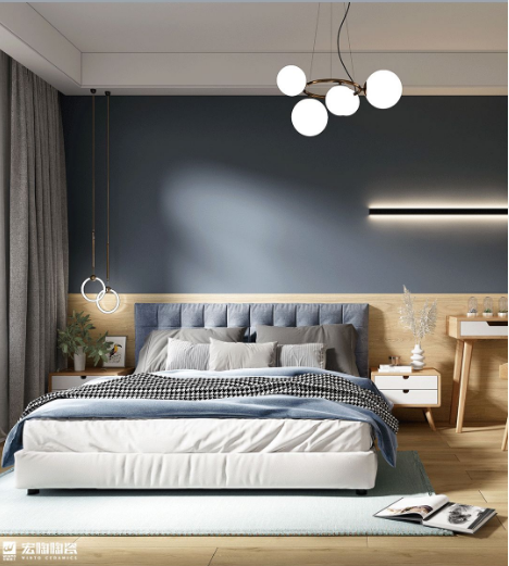 hjc888黄金城陶瓷质感砖烟雨灰效果图