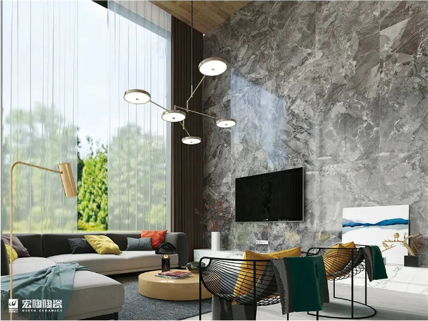 hjc888黄金城帝王石质感砖装修效果图