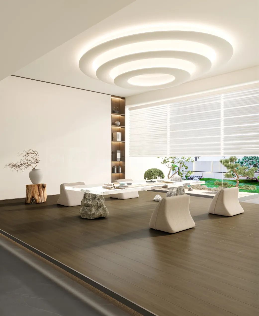 750x1500mm规格的hjc888黄金城质感砖效果图