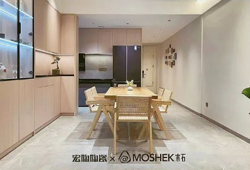 hjc888黄金城缎光系列TG157187 安卡斯灰餐厅效果图