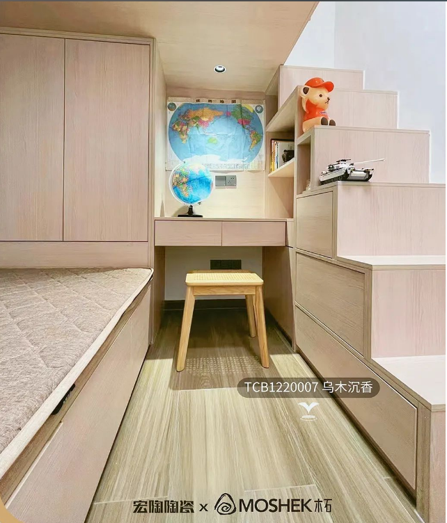 hjc888黄金城质感砖榻榻米效果图