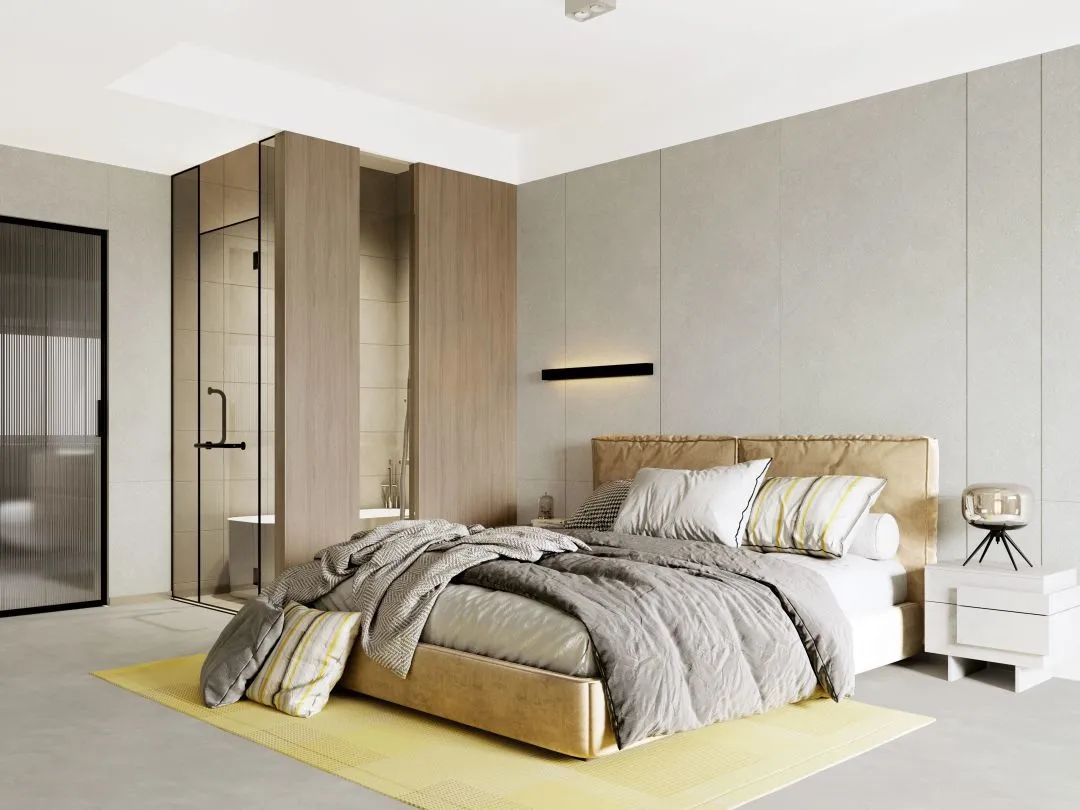 hjc888黄金城初晓质感瓷砖系卧室装修效果图片